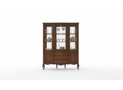 High-quality display cabinet wood glass showcases classic Italian furniture new