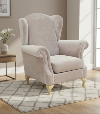 ARMCHAIR COUCH SOFA RECLINER LOUNGE PADDED WING CHAIR PARIS CLASSIC