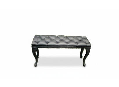 Chesterfield footstool side table ottoman couch leather fabric textile side table