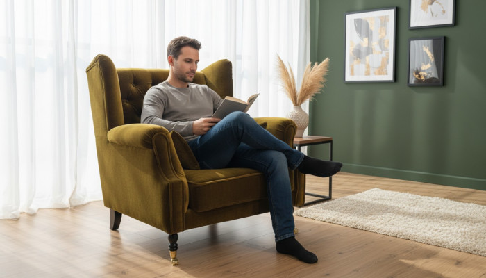 Chesterfield wingback chair armchair couch relax upholstery designer couches Liverpool