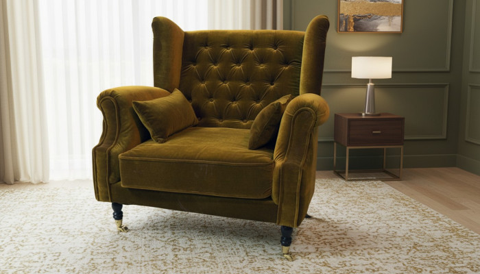 Chesterfield wingback chair armchair couch relax upholstery designer couches Liverpool