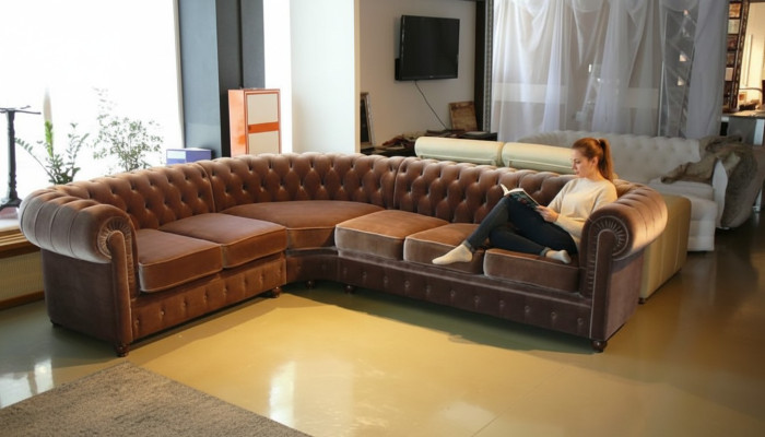 Chesterfield corner sofa set corner sectional upholstered seat sofa set new