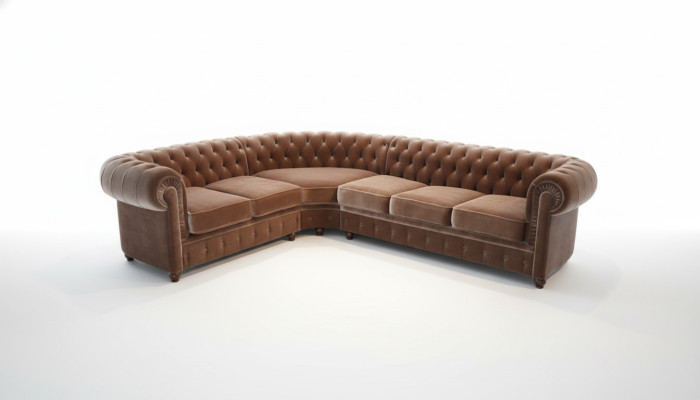 Chesterfield corner sofa set corner sectional upholstered seat sofa set new