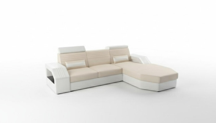 Designer sofa couch corner sofa leather fabric textile upholstery suite living landscape