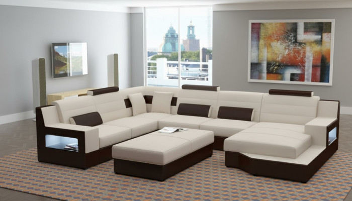 Living landscape corner sofa sofa couch upholstery set leather sofa sofa bed