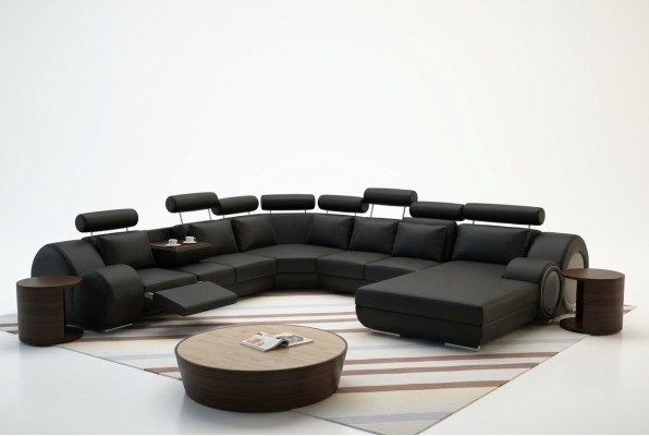 Designer sofa living landscape U-shape couch corner sofa upholstery suite corner suite