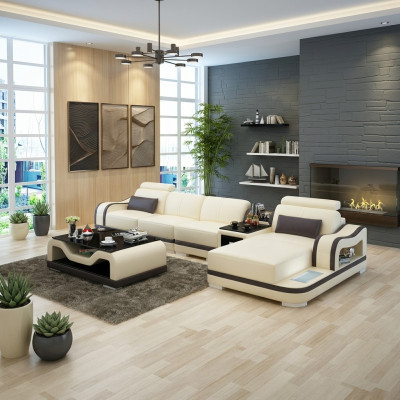 Sofa leather sofa couch modern living landscape corner sofa corner suite design