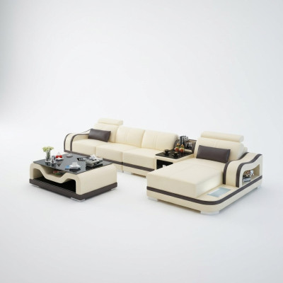 Sofa leather sofa couch modern living landscape corner sofa corner suite design