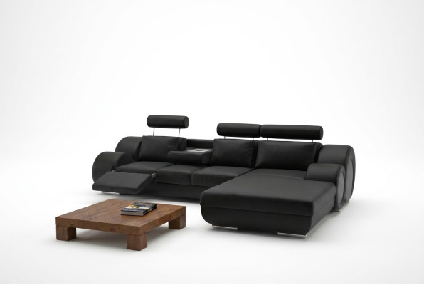 Designer suite living landscape corner couch sofa upholstered leather sofa sofas new
