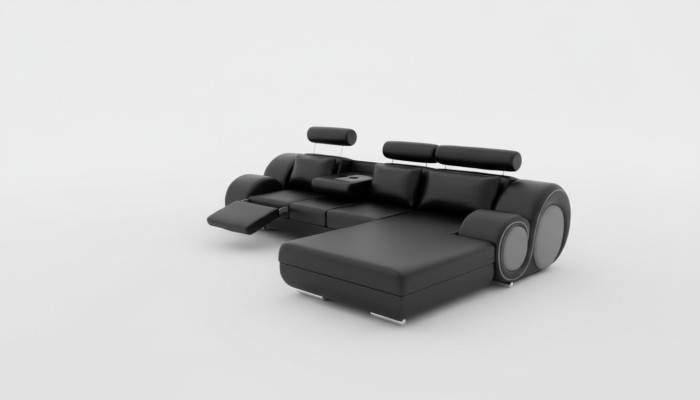 Designer suite living landscape corner couch sofa upholstery leather sofa sofas new