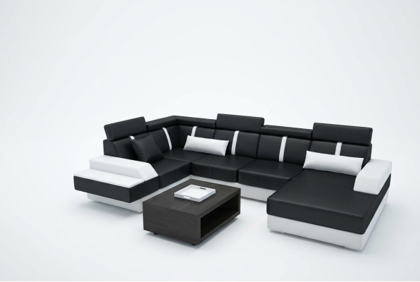 Designer living area corner couch sofa upholstered suite leather sofa sofas new.