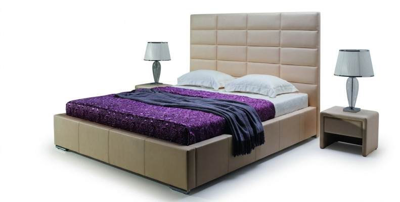 BED DESIGNER UPHOLSTERED BED MARRIAGE BED DOUBLE BED MINI-MAXI 2101