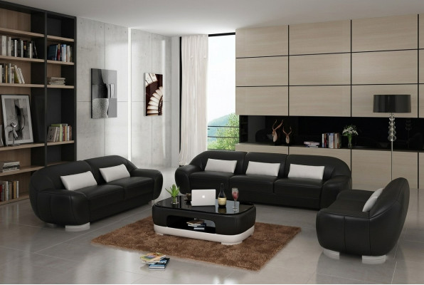 Leather Sofa Couch Living Landscape Corner Sofa Corner Suite Modern Sofa Design
