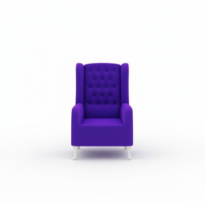 Wingback Chair Chesterfield Free Choice of Color Design Velvet - Crystal Couch Sofa New
