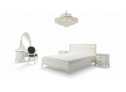 Italic Style Set 5-piece Bed Designer Exclusive Luxury Bed Beds Double Bed