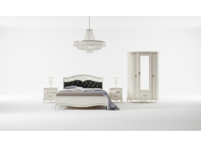 Italian style bedroom complete furniture bed nightstand wardrobe chest of drawers 2