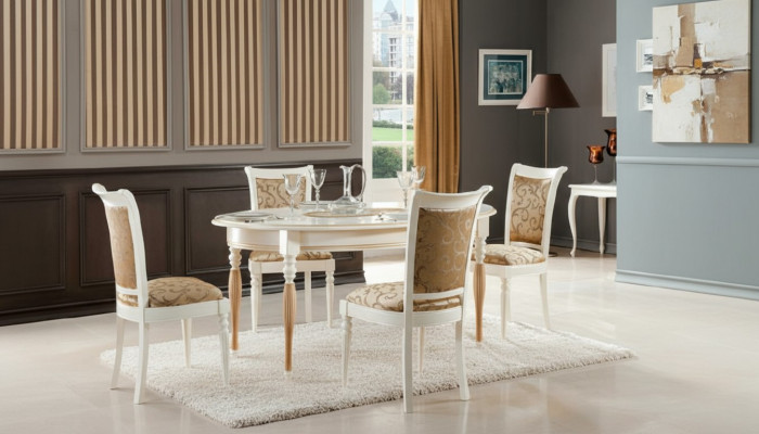 Dining room chair set dining group table solid wood real wood 4 chairs with table new