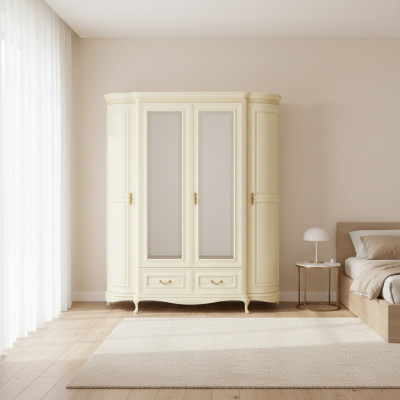 Classic cabinets closet wall unit wardrobe - Model V-Schrank-4D-G