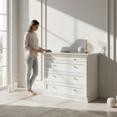 Sideboard + Display Cabinet Jewelry Watches Walk-in Closet Solid Real Wood V-KG Sideboard