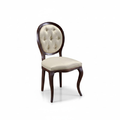 Classic White-Brown Chair Designer Wooden Chair Dining Chair Regal Chair