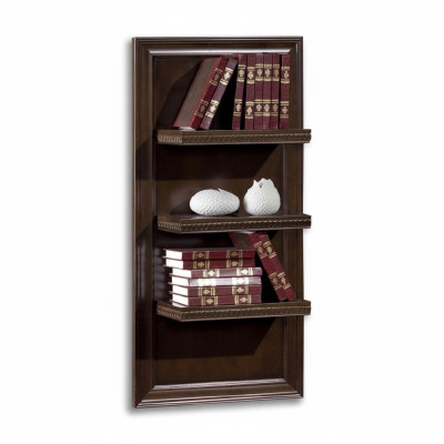 Living Room XXL Bookshelf Solid Wood 131cm Shelf Rack Shelves CD DVD Books