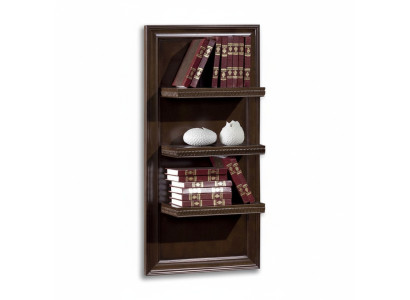 Living Room XXL Bookshelf Solid Wood 131cm Shelf Rack Shelves CD DVD Books