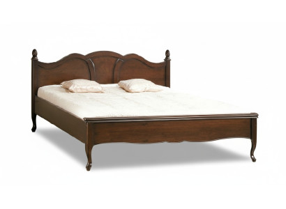 Classic bed, double bed, beds, leather, textile, genuine antique style, wood
