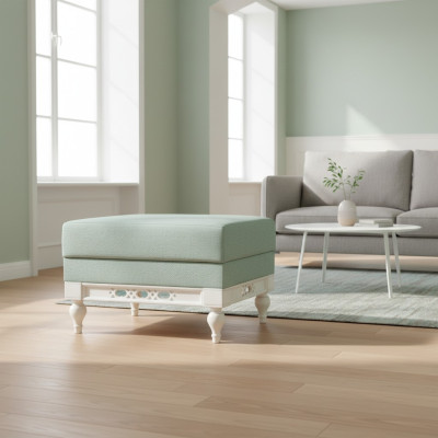 Classic Stool Retro Rustic Footstool Ottoman Bench New Flp3a