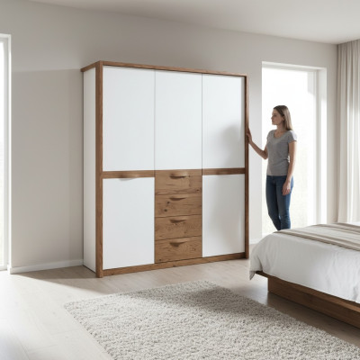 Classic Wardrobes Bedroom Furniture Wardrobe Wooden Wardrobe - CM-3D
