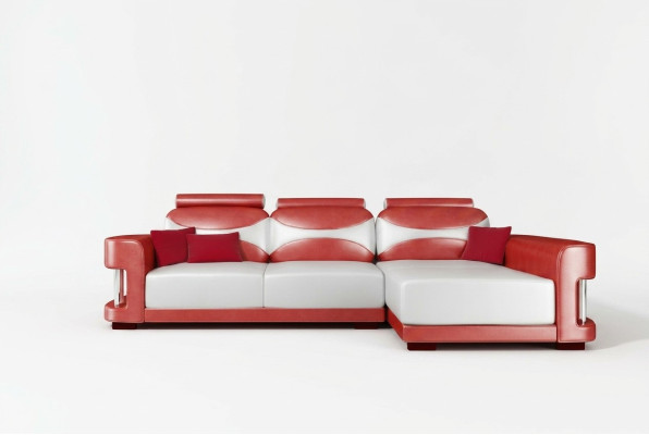 Corner sofa corner sofa set couch upholstery leather living landscape chaise lounge Wies