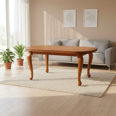 Table Dining Table Wooden Table XXL Conference Table 90X160cm Extendable 160X240cm