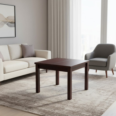 Table dining table wooden table XXL conference table 100 x 100 cm extendable 100 x 250 cm