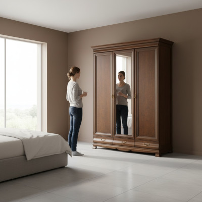 Classic cabinets cabinet wall unit wardrobe wooden cabinet - Model N-3D
