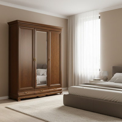 Classic cabinets cabinet wall unit wardrobe wooden cabinet - Model N-3D