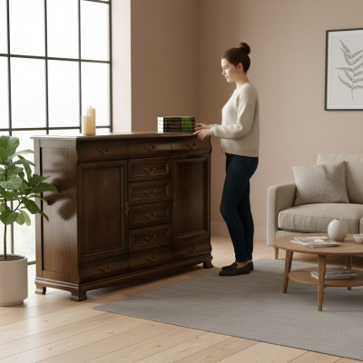 Classic sideboard cabinet country-style commode cabinet chest of drawers model N-K6A
