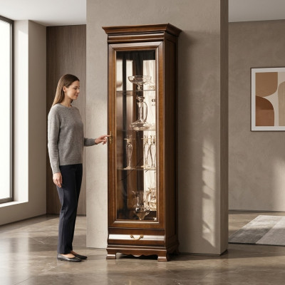 Classic display cabinet showcase cabinet display case wall unit - Model N-W1-2