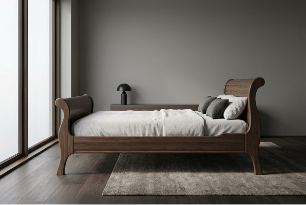Real Wood Solid Colonial Style Bed 160/180x200cm Beds Double Bed New Marriage OB