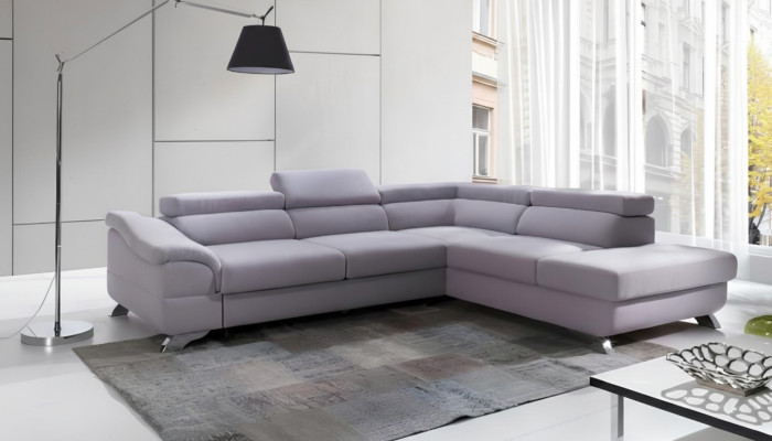 Corner sofa with bed function, living landscape, sofa, sectional sofa, couch corner, upholstery suite