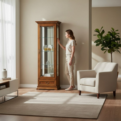 Classic showcase display cabinet display case glass collector museum R-W2