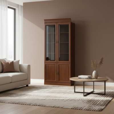 Classic cabinets, wardrobe showcase, display cabinet, glass wall unit model BA-2