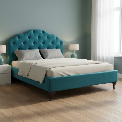 Designer bed, beds, marriage bed, double bed, upholstered bed, leather bed - Model CL-4