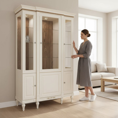 Classic showcase, chest of drawers, display cabinets, display cabinet, cabinet, glass cabinet, books