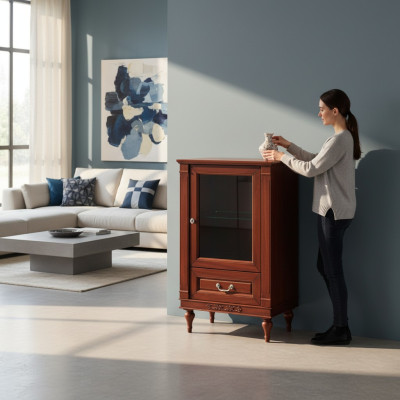 Classic display cabinet sideboards display cabinets display glass cabinet FL-WM
