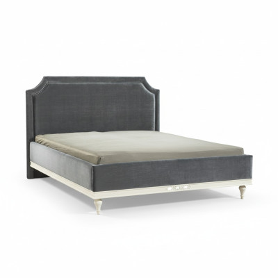 Classic bed beds double bed wooden bed country house - Model FL-B1