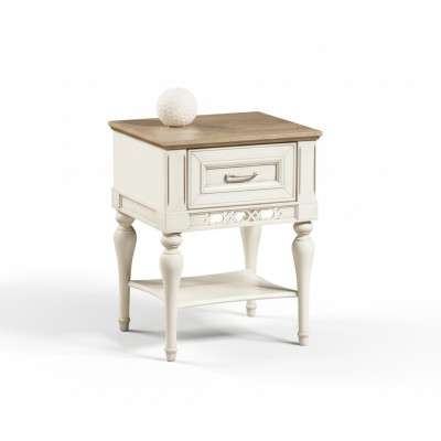 Nightstand Shelf Bedside Table Solid Console Storage Bedroom FL-N2