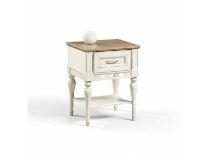 Nightstand Shelf Bedside Table Solid Console Storage Bedroom FL-N2