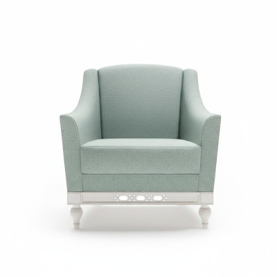Chesterfield wingback chair upholstered armchair television office couch genuine leather FL-1Siz
