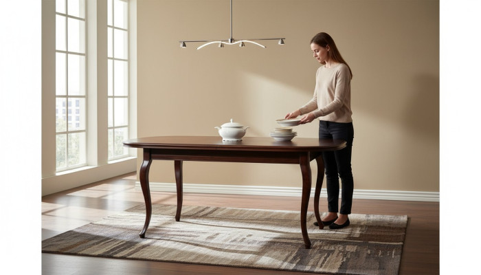 CLASSIC TABLES DINING TABLE DINING ROOM TABLE REAL WOOD Italian Furniture - ZB-5