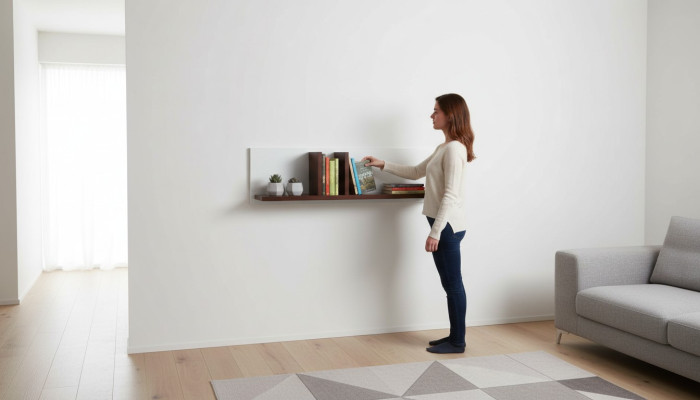 Bookshelf Shelf Storage Wood Shelves Taranko Milano MI-1 Wall Shelf New