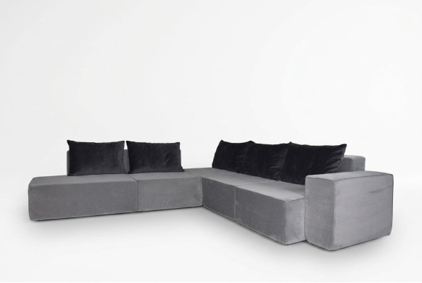 Designer Sofa Corner Sofa Fabric Sofa System Sofa Textile Velvet Corner Couch Couch SL Sofa 2